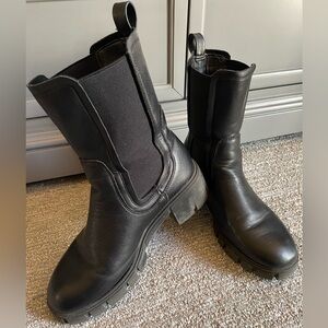 🖤Platform Chelsea Boots with Chunky Block Heel